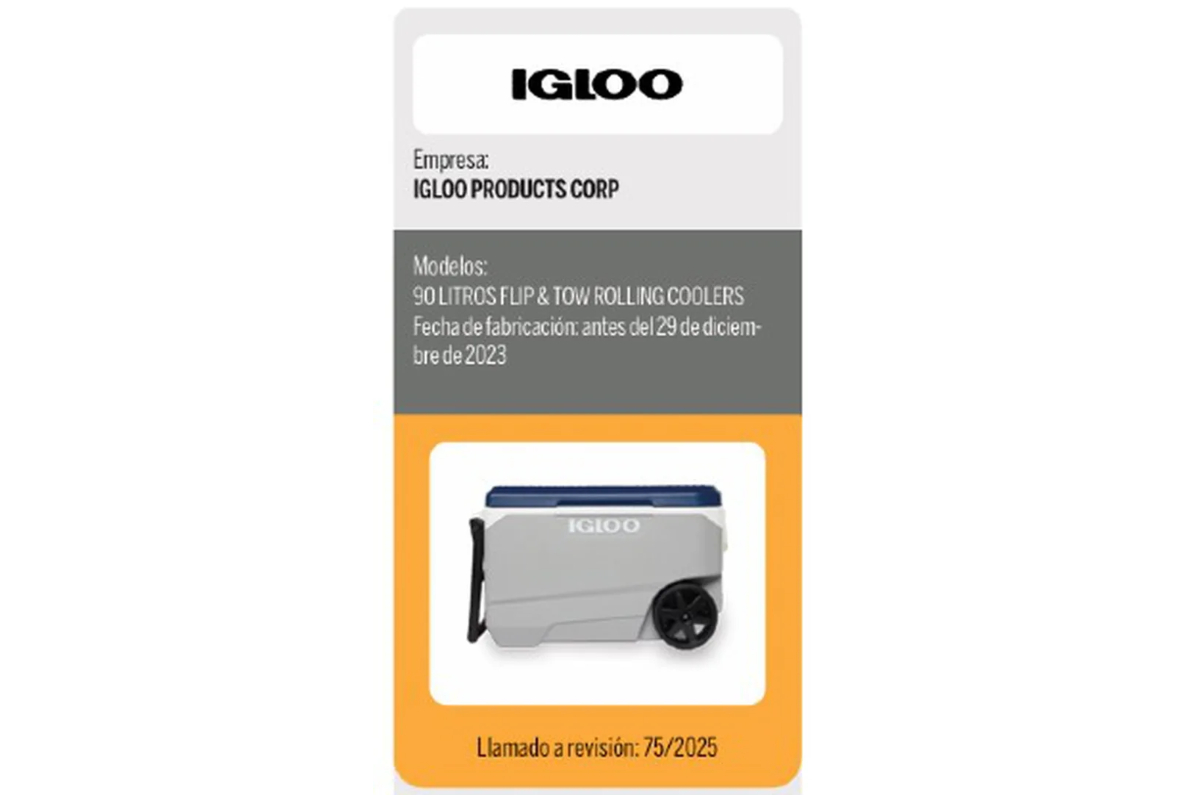 infografia de profeco hielera igloo