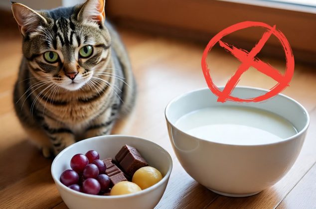8 alimentos comunes que NUNCA debes darle a tu gato porque pueden ser tóxicos para su salud