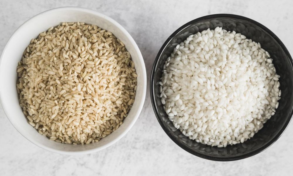 Arroz blanco y arroz integral