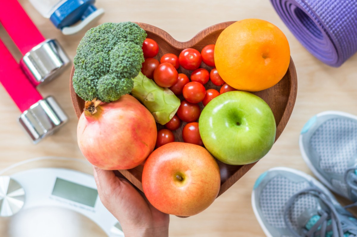 Corazón alimentación sana