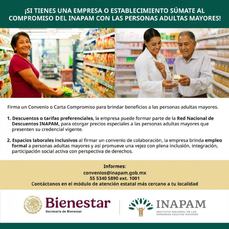 descuento inapam y walmart