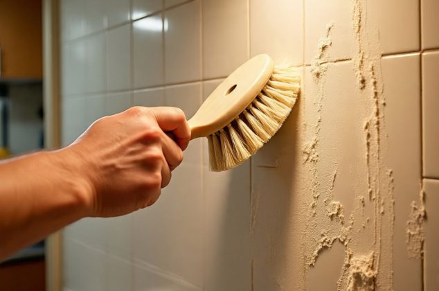 Cepillé la grasa de las paredes de mi cocina con harina y este fue el resultado