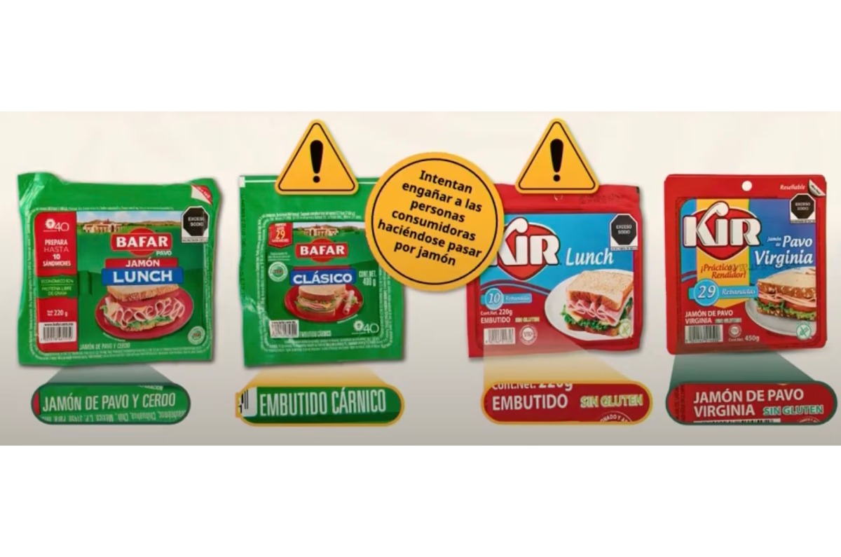 marcas de jamón reprobados profeco