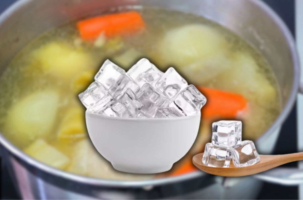 Quitar la grasa al caldo