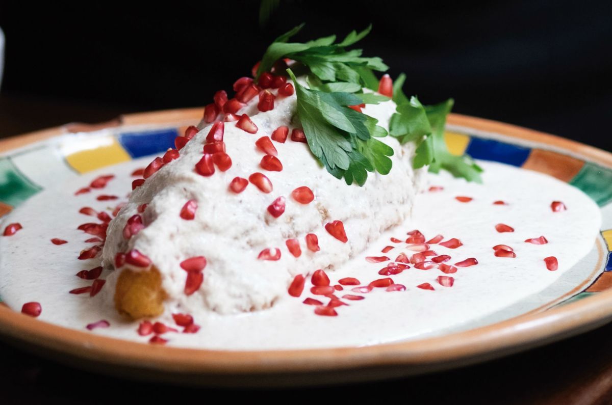 Recalentar chiles en nogada