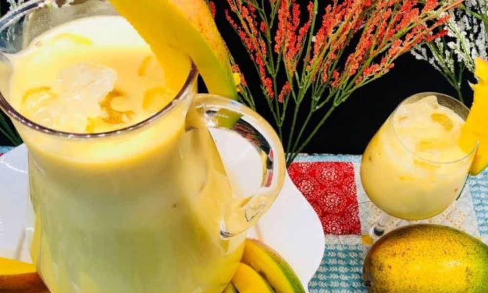 Receta de agua de horchata con mango refrescante