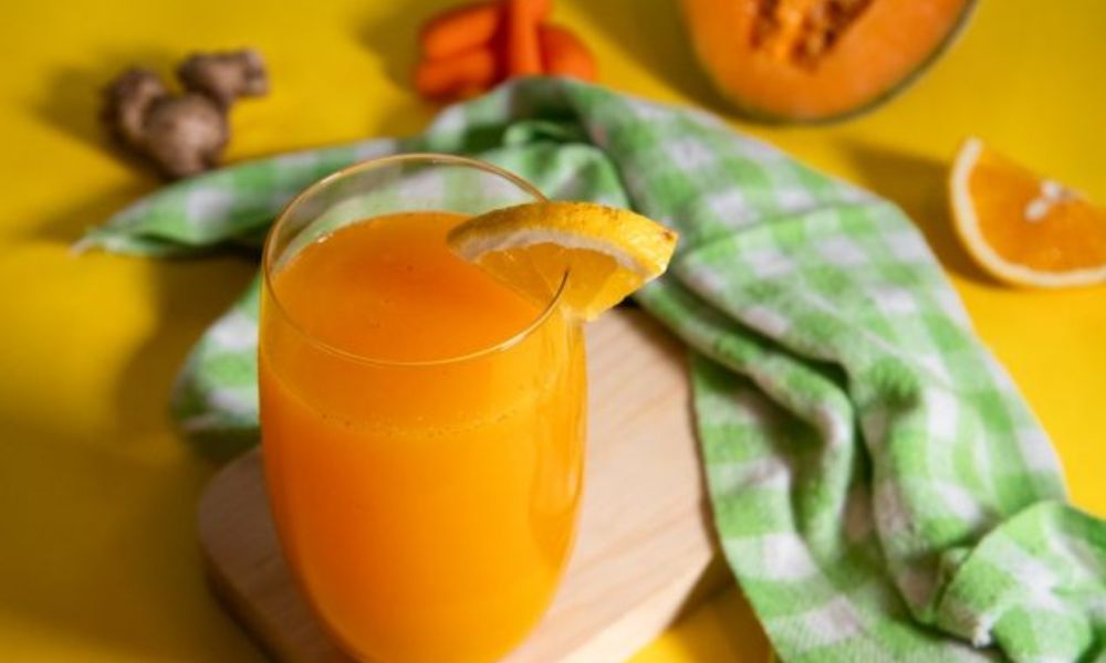 Receta de agua de melón, zanahoria, naranja y jengibre