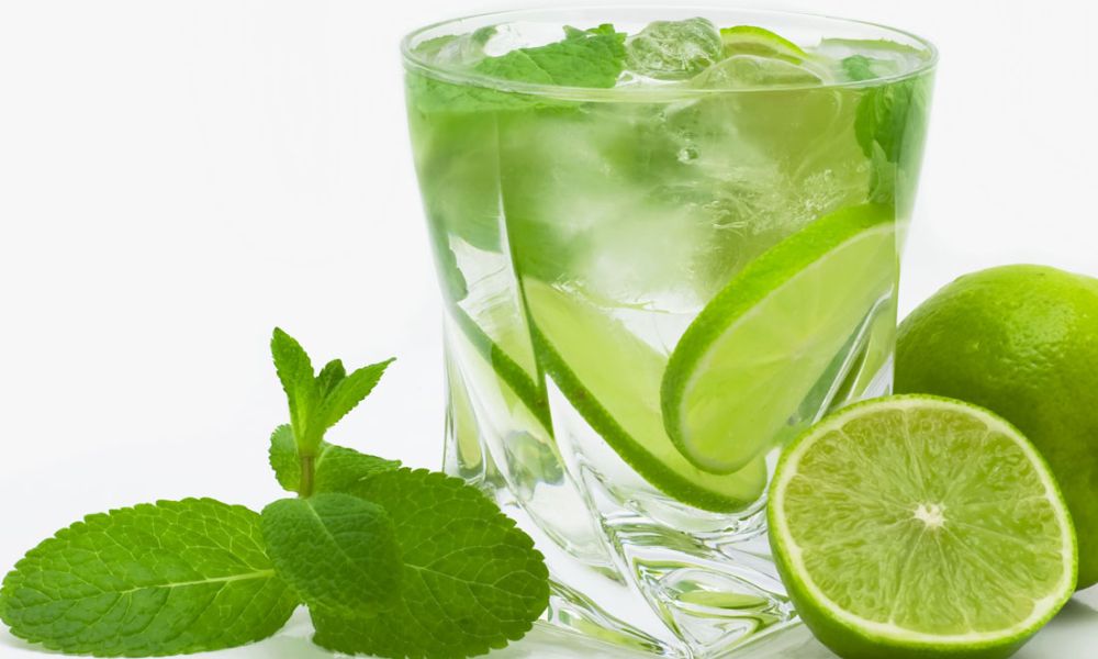 Receta de agua refrescante de chaya con limón