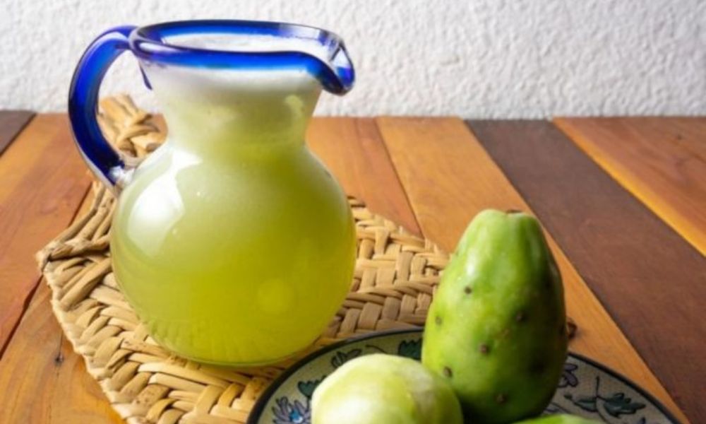 Receta de deliciosa agua de tuna con limón