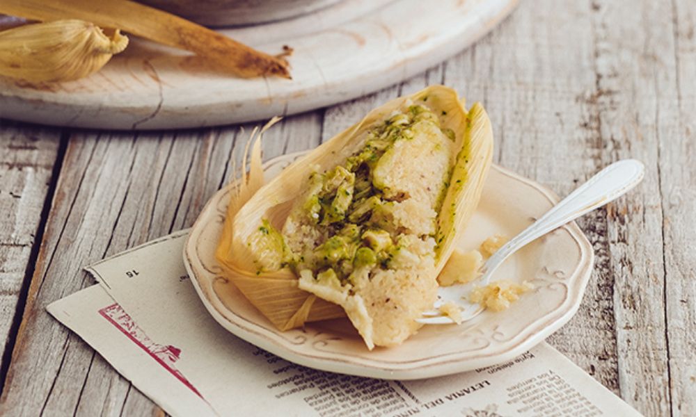 Receta de tamales verdes de pollo