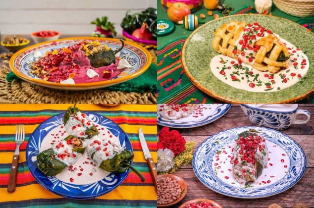 4 diferentes recetas de chiles en nogada para celebrar
