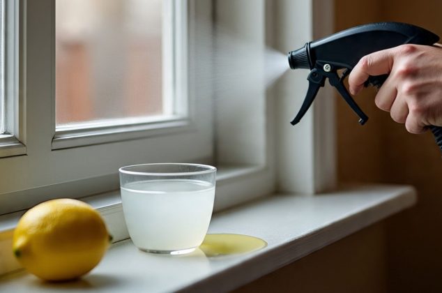Apliqué una mezcla de vinagre blanco con limón en las ventanas de mi casa y esto fue lo que pasó