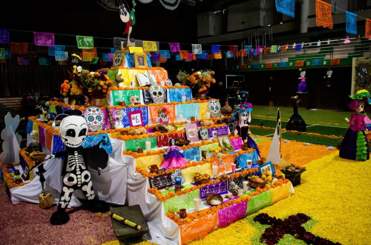 Niveles ofrenda Día de Muertos