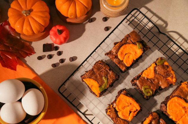 Cómo hacer Brownie de Cheesecake de Camote fácil y delicioso