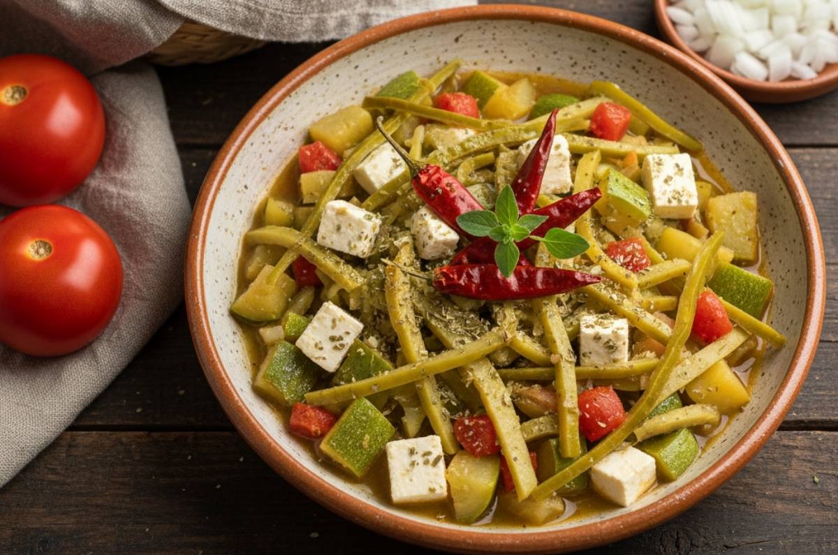 Calabacitas con nopales