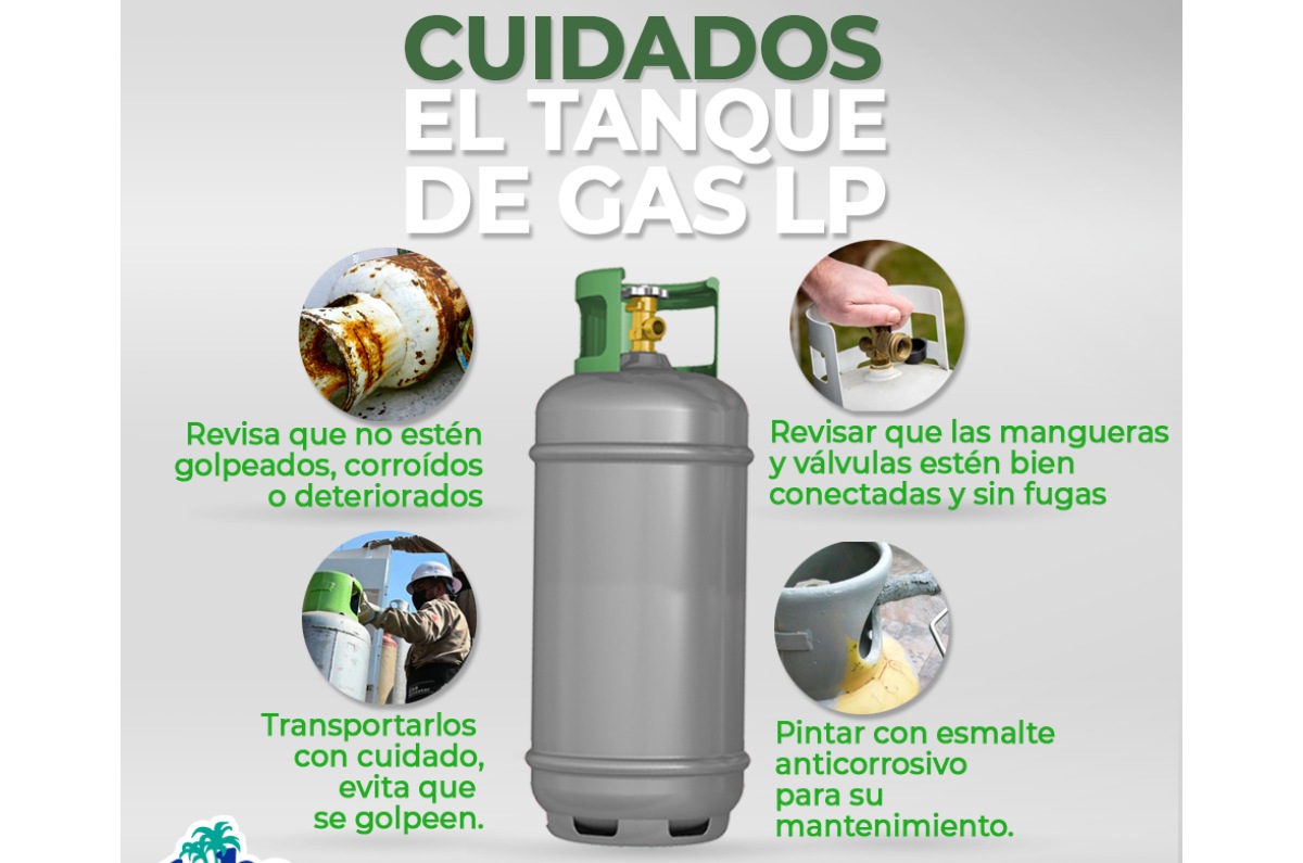 cuidados del tanque de gas lp