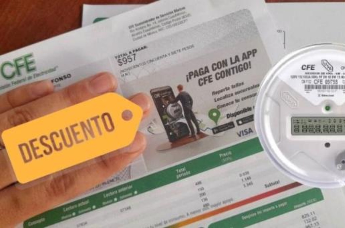 descuento del 50% al cobro de luz de CFE