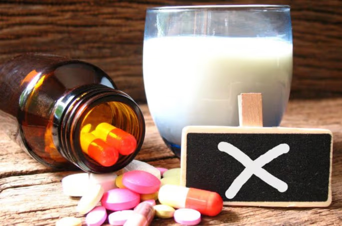 medicamentos que no se toman con leche