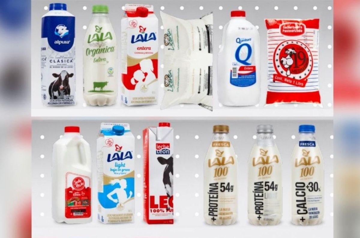 mejores leches enteras profeco