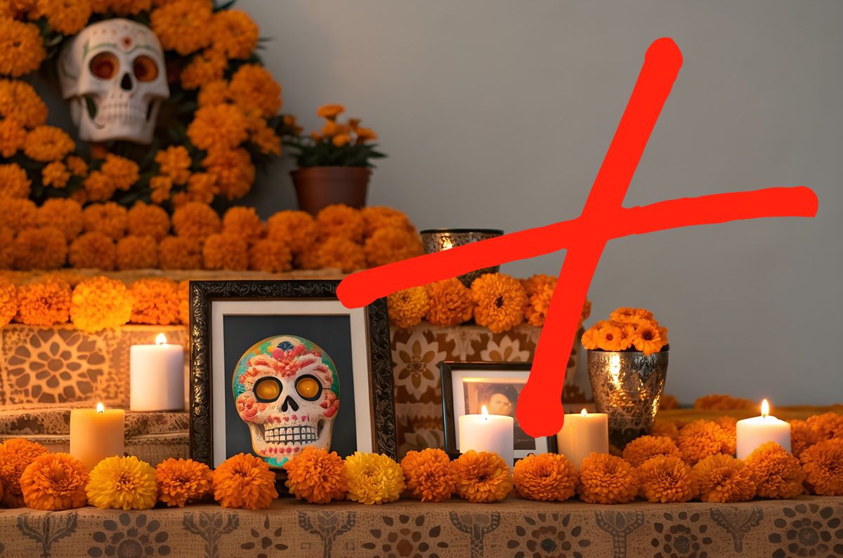 Conoce los elementos que no puedes poner en tu ofrenda