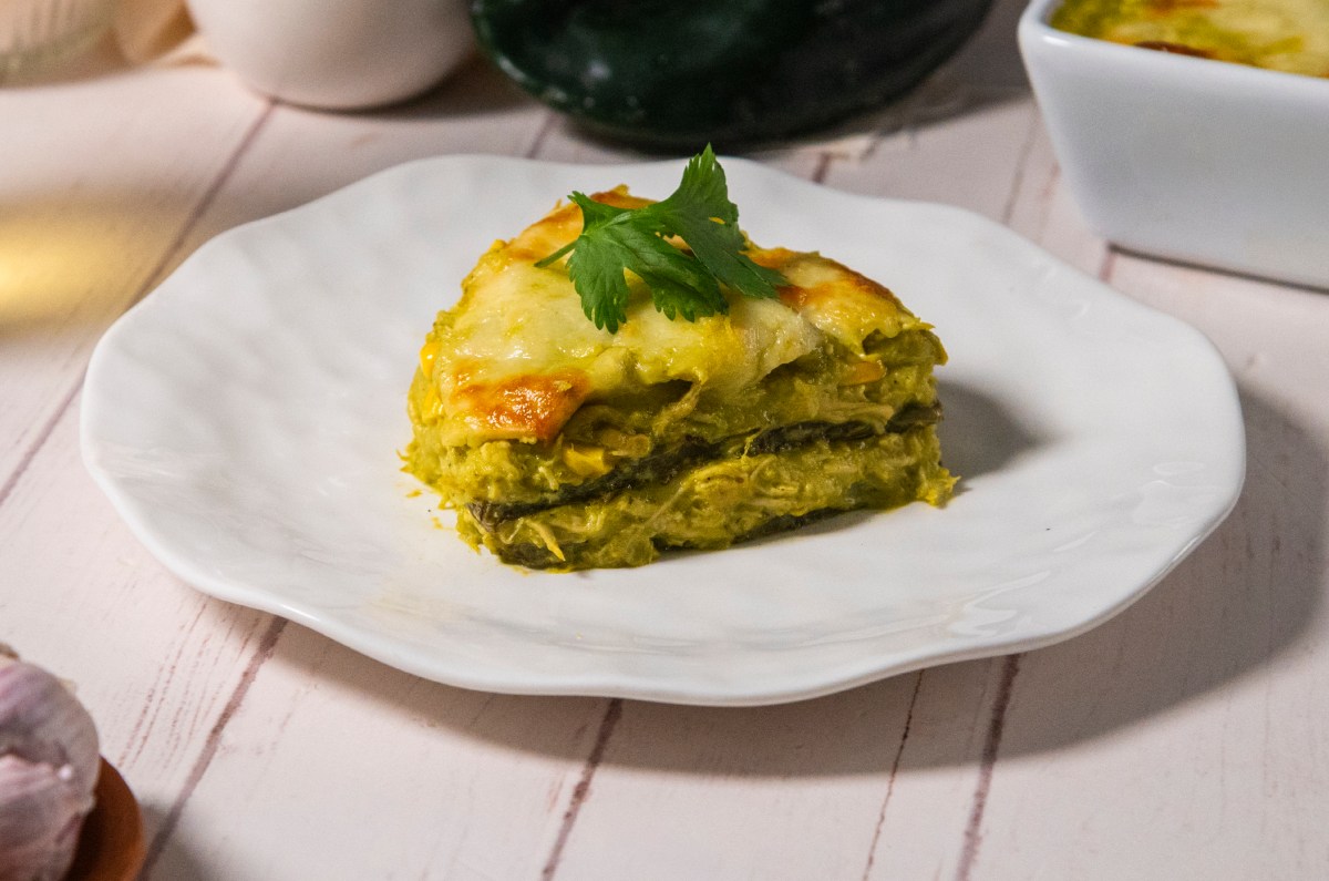 Receta de pastel azteca con nopales, saludable y deliciosa