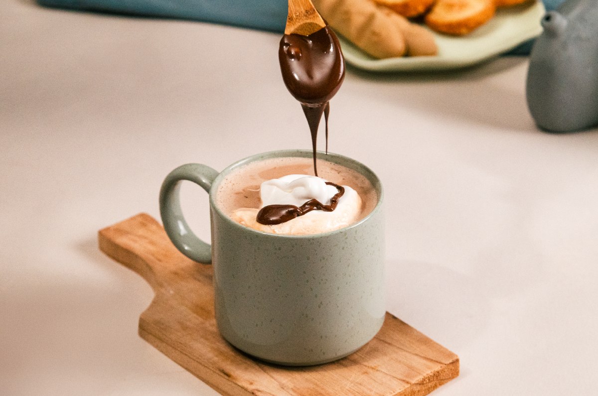 receta atole de nutella