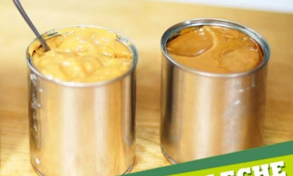 Receta de dulce de leche con una lata de leche condensada