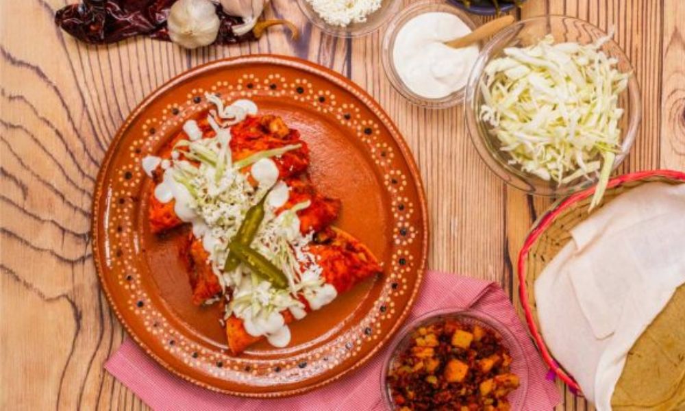 Receta de enchiladas con papa y chorizo