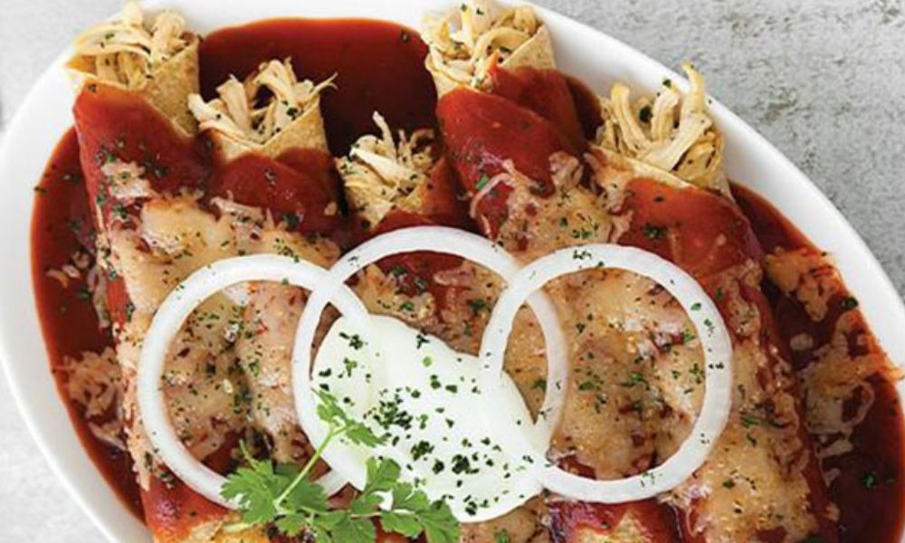 Receta de enchiladas rojas de pollo