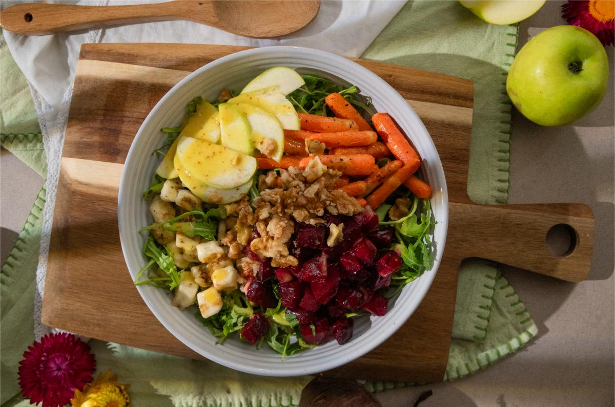 Receta de ensalada otoñal, deliciosa y reconfortante