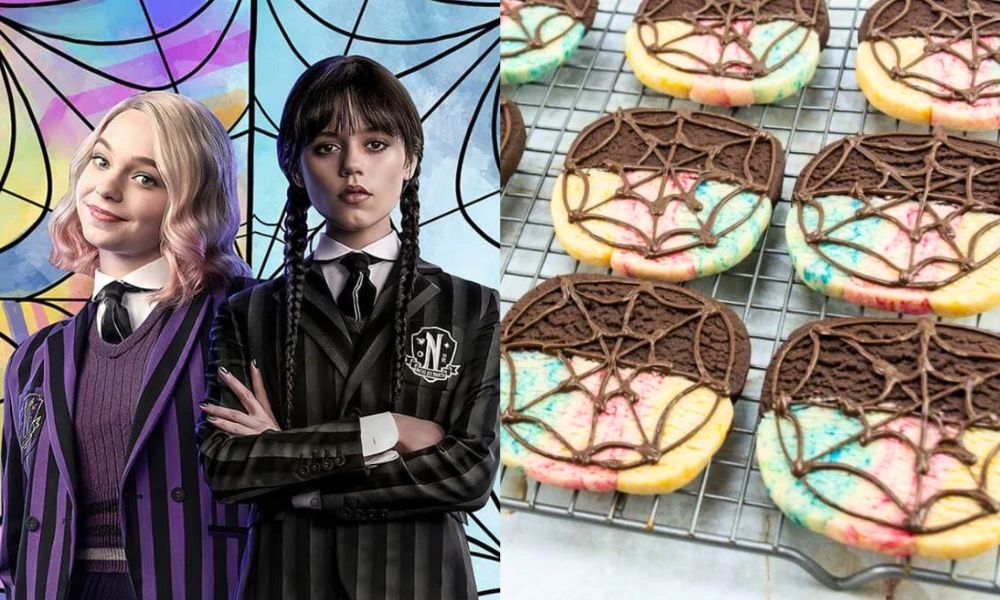 Receta de galletas inspiradas en Merlina Addams y Enid Sinclair