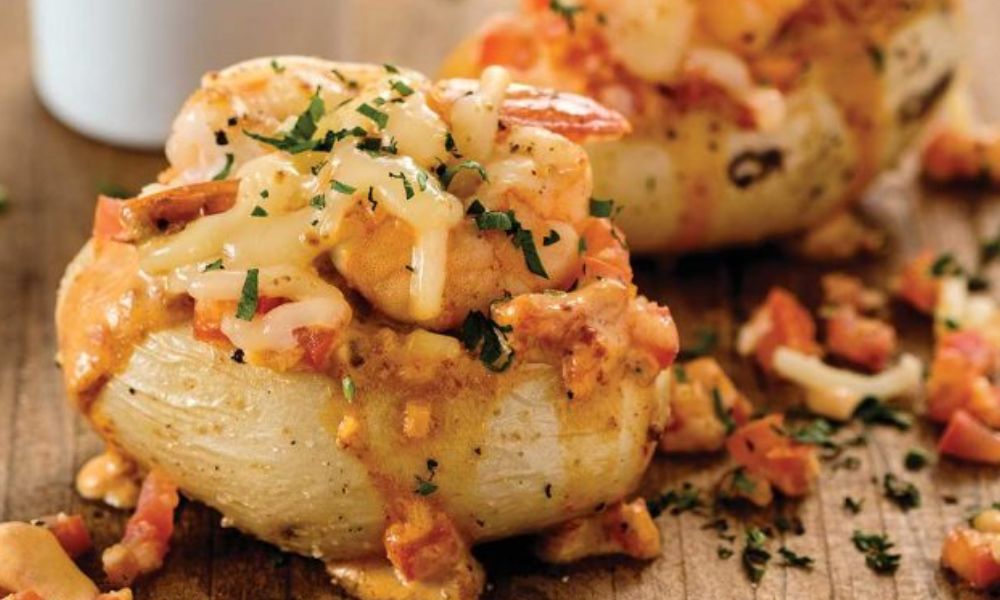 Receta de papas rellenas de camarones con chipotle