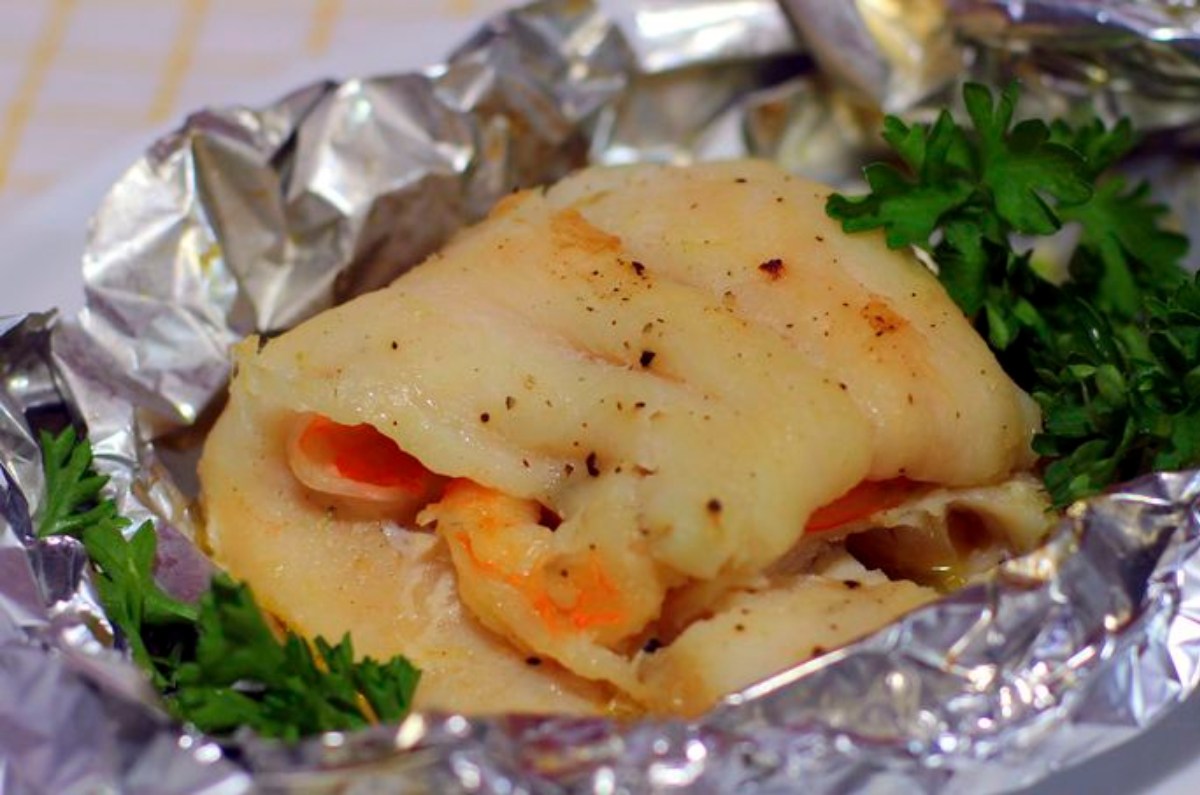 Receta de pescado relleno de camarones ¡en 30 minutos!