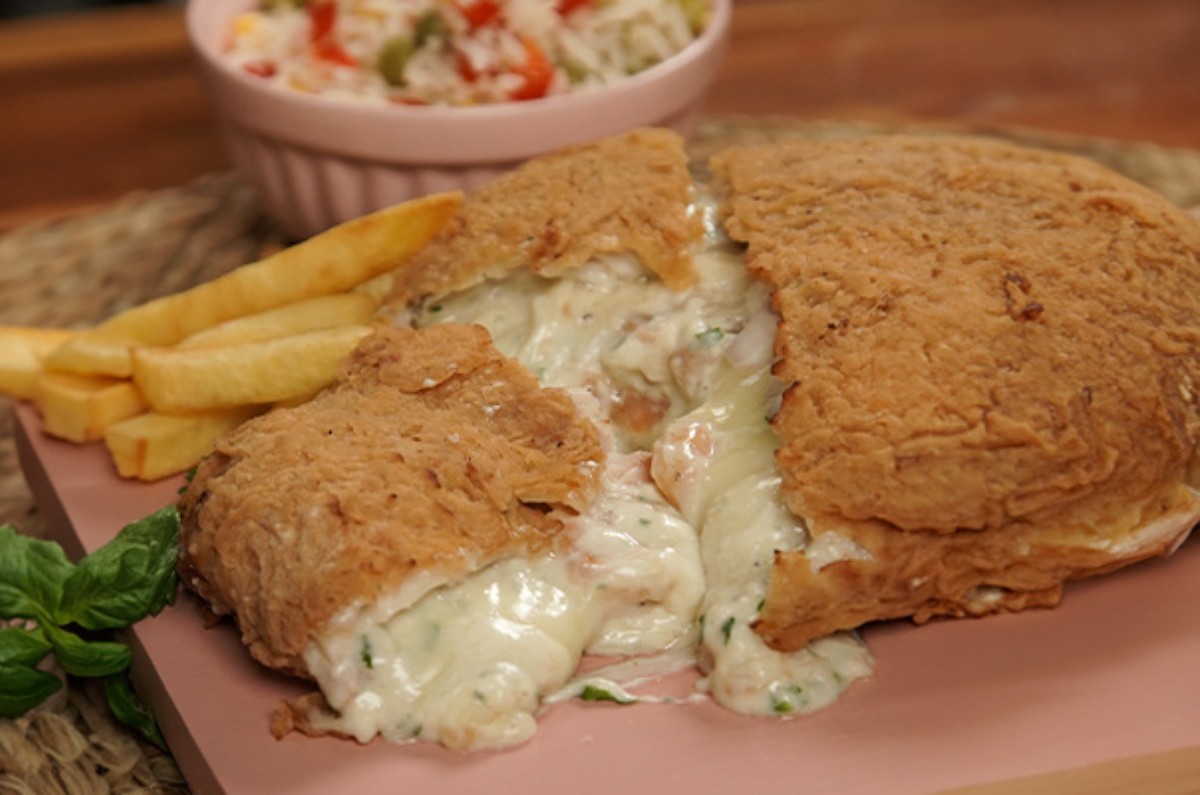 Receta de pescado relleno de camarones ¡en 30 minutos!