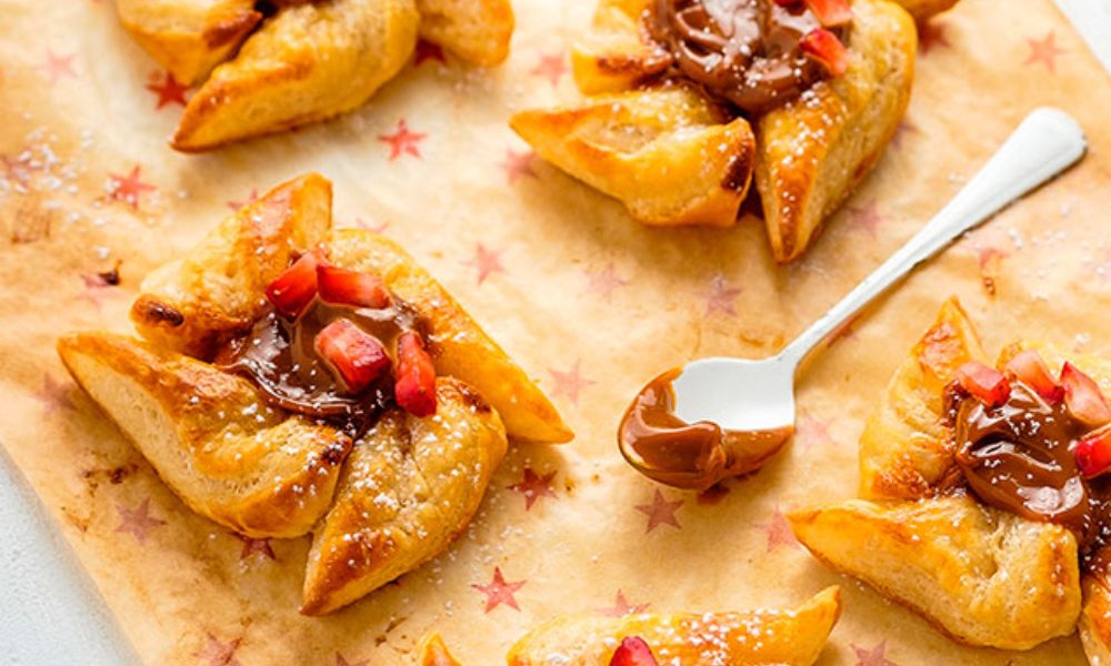 Receta de rehiletes de hojaldre y dulce de leche