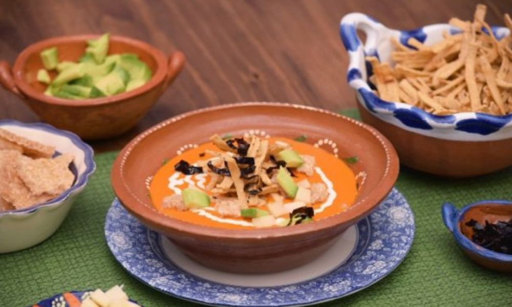 Receta de sopa de tortilla cremosa