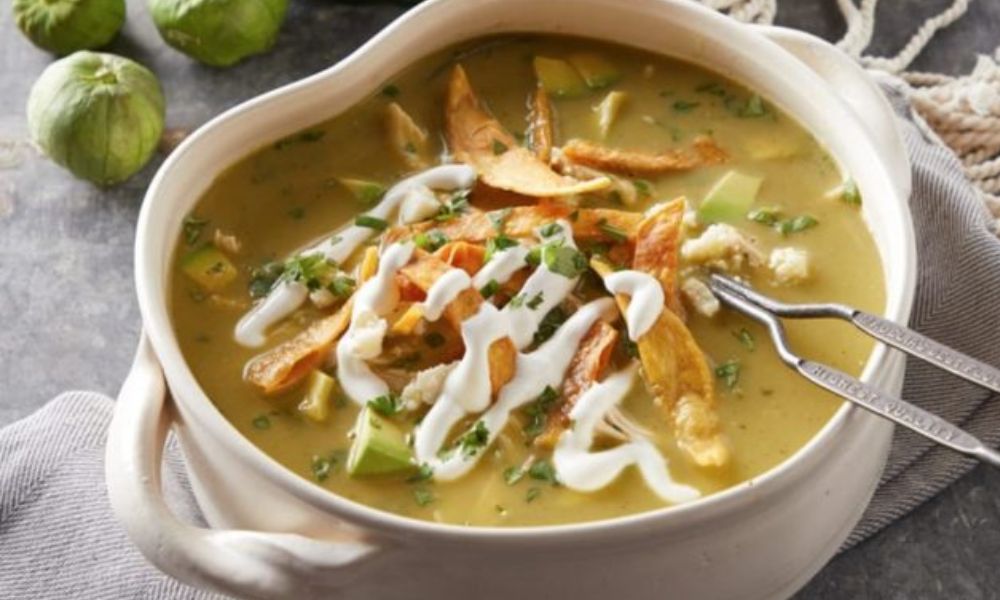 Receta de sopa de tortilla verde