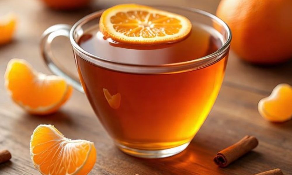 Receta de té de cáscara de mandarina y canela