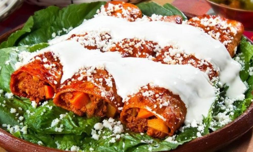 Receta tradicional de enchiladas rojas
