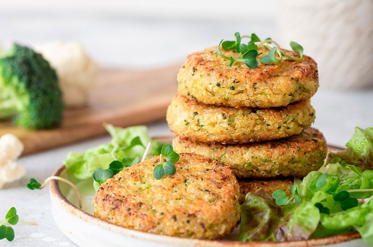 Tortitas de brócoli y avena