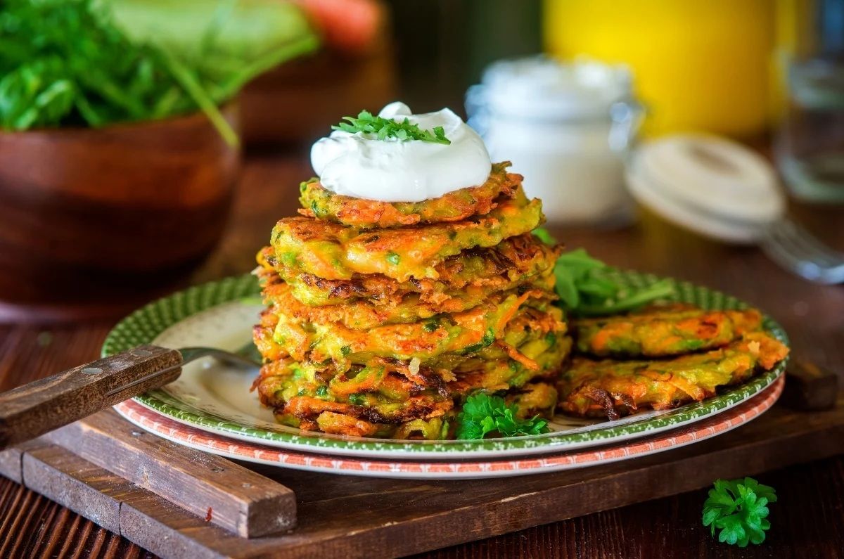Tortitas de calabaza con queso