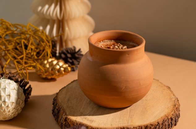 Atole de frutos secos cremoso, bebida perfecta para días fríos