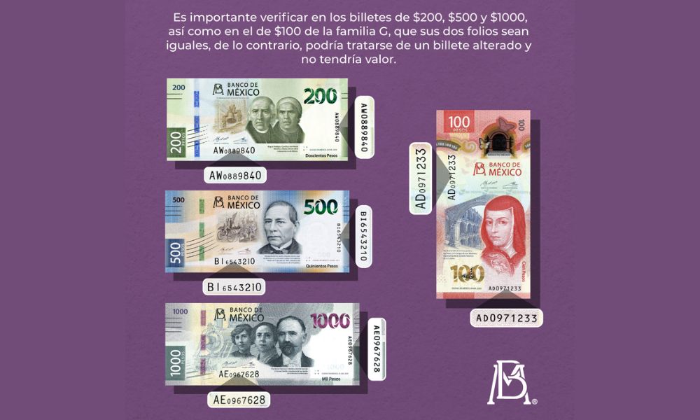 Billetes falsos cómo identificar