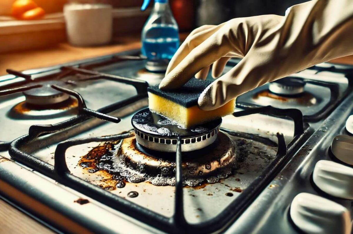 cómo limpiar los quemadores de la estufa