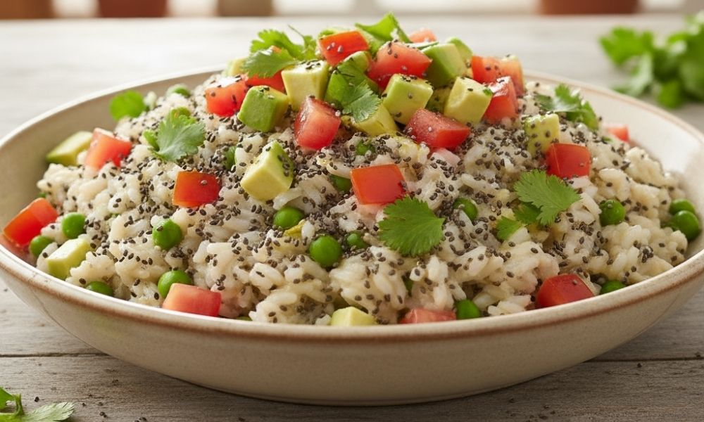 Cómo preparar arroz blanco con chía