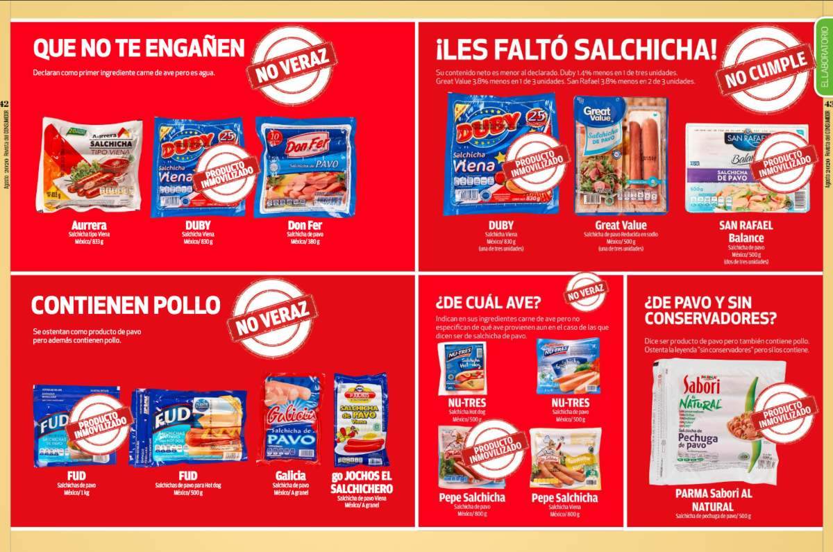 marcas de salchichas de pavo piratas