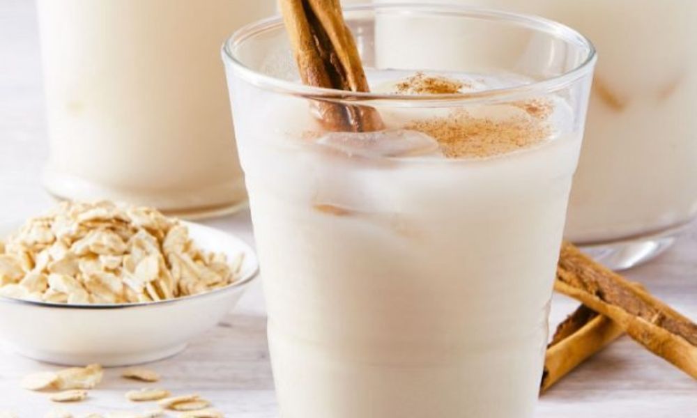 Receta de agua cremosa de nuez con avena