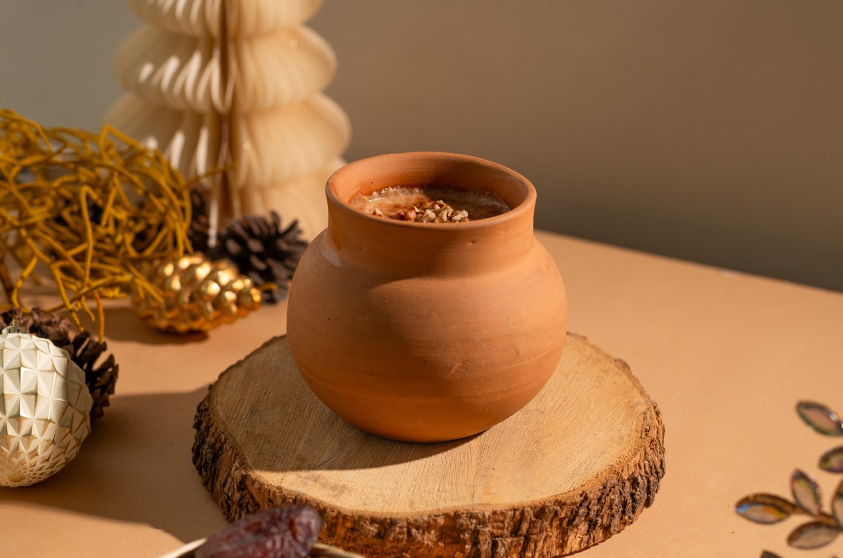 Receta de atole de frutos secos