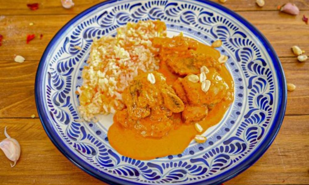 Receta de encacahuatado de res