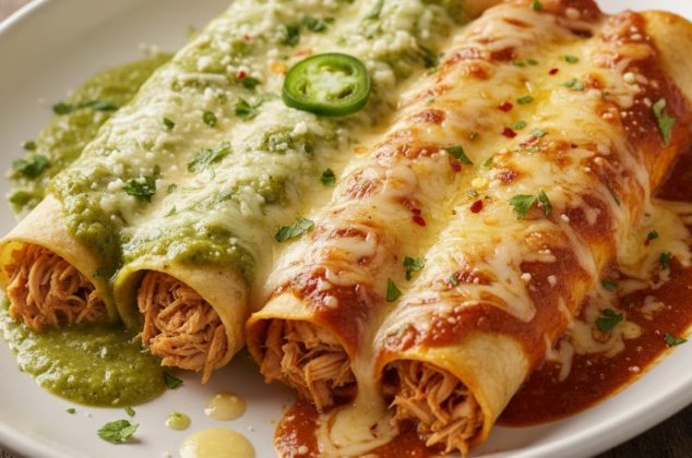 Enchiladas suizas divorciadas: Receta fácil en solo 3 pasos